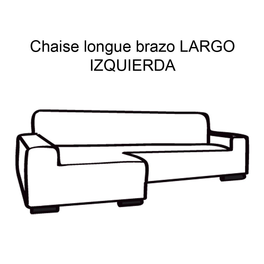 FUNDA DE SOFÁ CHAISE LONGUE B/LARGO GLAMOUR