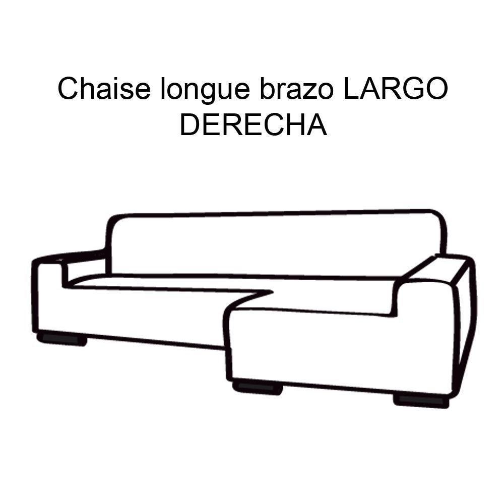 FUNDA DE SOFÁ CHAISE LONGUE B/LARGO GLAMOUR