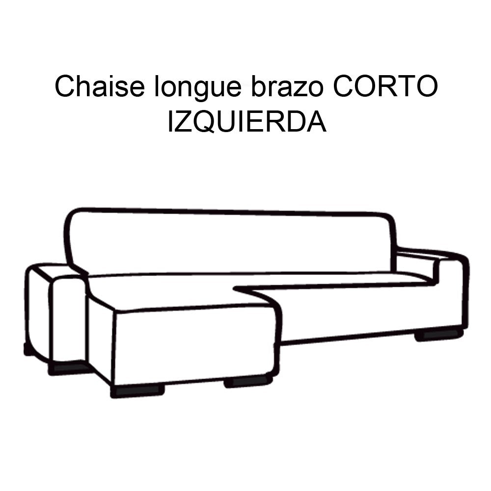 FUNDA DE SOFÁ CHAISE LONGUE B/CORTO GLAMOUR