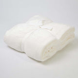 Raw alpine coral fleece blanket
