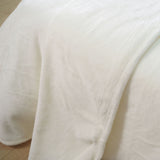 Raw alpine coral fleece blanket