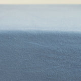 Draps housses en flanelle bleue