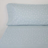 Draps de flanelle étoiles jade