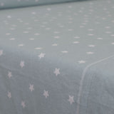 Draps de flanelle étoiles jade