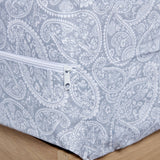 Gray cashmere printed mattress cover