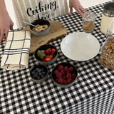 Nappe à carreaux noirs et blancs