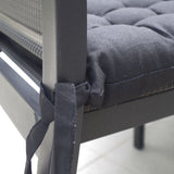 Housse de chaise en coton noir