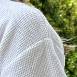 Honeycomb kimono bathrobe