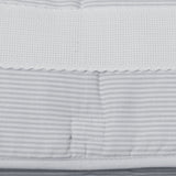 Foldable changing mat Panama stripes 209 white/gray