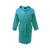 Mint green microfiber children's bathrobe