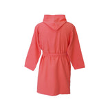 Coral microfiber children's bathrobe