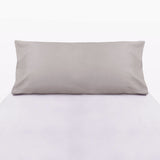 200-thread count beige percale cotton pillowcase