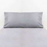 Pillowcase cotton percale 200 thread count gray