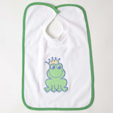 Bavoir en éponge blanc brodé avec appliqué g316 set 3