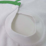 Bavoir en éponge blanc brodé avec appliqué g316 set 3