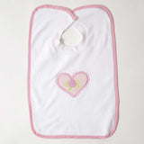 Bavoir en éponge blanc brodé avec appliqué g316 set 3