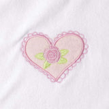 Bavoir en éponge blanc brodé avec appliqué g316 set 3