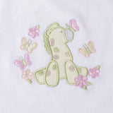Bavoir en éponge blanc brodé avec appliqué g316 set 3