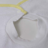 Bavoir en éponge blanc brodé avec appliqué g316 set 3