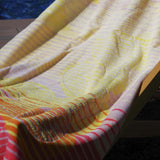 Serviette de plage velours plage rose