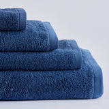 Indigo blue cotton towel 550 gr/m2