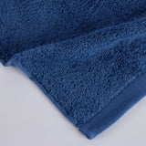 Indigo blue cotton towel 550 gr/m2