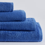 Serviette en coton bleu 550 gr/m2