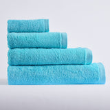 Serviette en coton turquoise 550 gr/m2 25