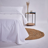 Housse de couette blanche unie