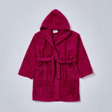 Children's bathrobe raspberry colors