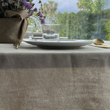 Natural beige tablecloth 100