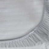 Crib fitted sheet gray cotton