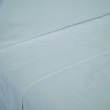 200 thread count percale cotton sheet set acqua