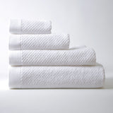 White waffle 2-ply cotton towel