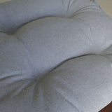 Housse de chaise en coton gris uni