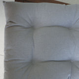 Housse de chaise en coton gris uni