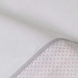Crib sheet set bear moon 386 white/pink