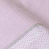 Ensemble de draps pour berceau en flanelle Moon Bear 386 Blanc/Rose