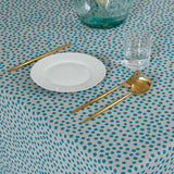 Eco Dory blue stain-resistant tablecloth