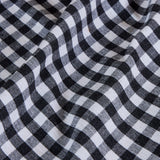 Nappe en coton à carreaux vichy anthracite
