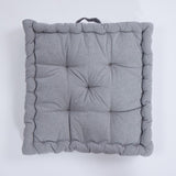 Coussin de sol en coton gris