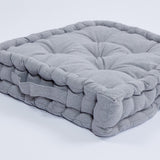 Coussin de sol en coton gris