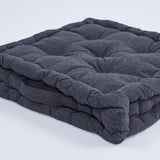 Coussin de sol en coton charbon de bois