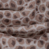 Couverture sherpa beige à imprimé animal