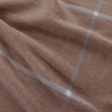 Couverture carrée en sherpa beige