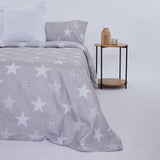 Housse de couette microfibre étoiles