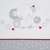 Crib sheet set 084 white/gray