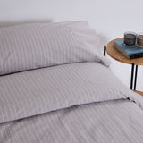 Housse de couette en coton beige Naia