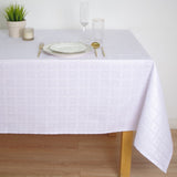 Nappe satin jacquard carré d'hospitalité