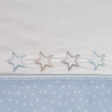 Crib sheet set 431 white/blue
